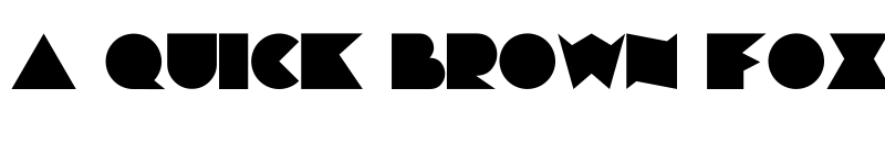 Preview of Chainsaw Geometric Regular font