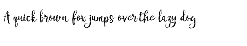 Preview of Chamille Regular font