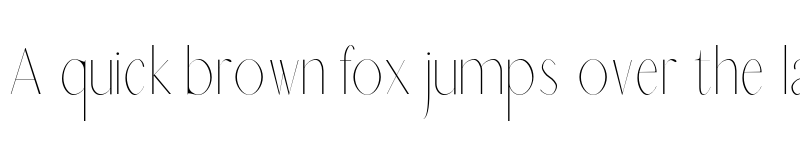 Preview of Charlton Thin font