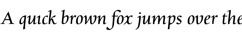 Preview of Charpentier Renaissance Pro Italic font
