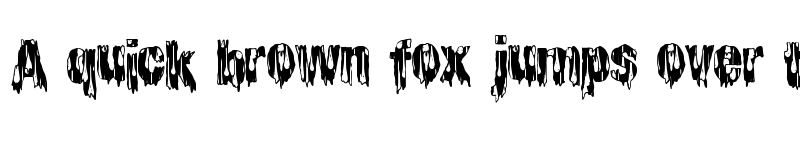Preview of CheapHorror Regular font