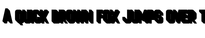 Preview of Cheapsman Free Extruded Regular font