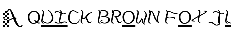 Preview of CheckerHat Regular font