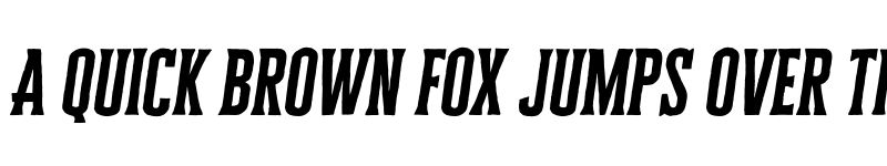Preview of Cheddar Gothic Serif Italic font
