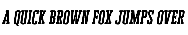 Preview of Cheddar Gothic Slab Italic font