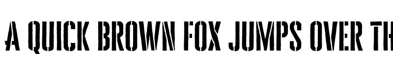 Preview of Cheddar Gothic Stencil Regular font