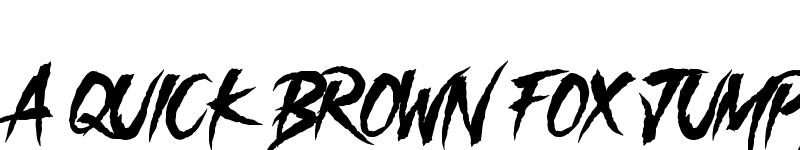 Preview of Chemical Machines Slant Demo Regular font