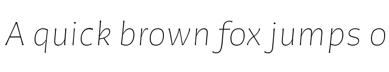 Preview of Chercan ExtraLight Italic font
