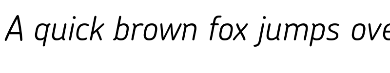 Preview of Chevin Pro Light Italic font