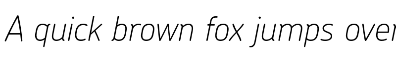 Preview of Chevin Pro Thin Italic font