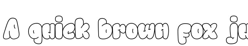 Preview of Chewy Outside Regular font