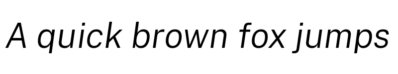 Preview of Cheyenne Sans Novus Light Italic font