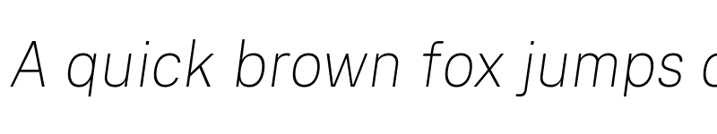 Preview of Cheyenne Sans Novus Thin Italic font