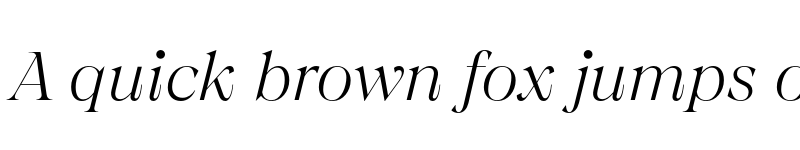 Preview of Chiaroscura TRIAL ExtraLight Italic font