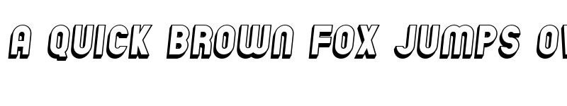 Preview of Chicago Flat 3D Italic font