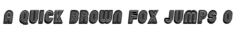 Preview of Chicago Neon 3D Italic font