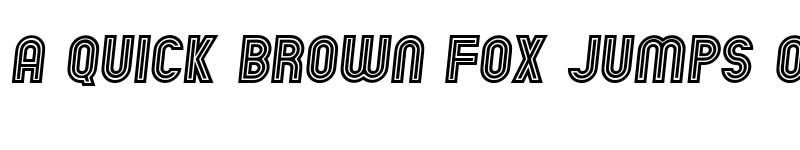 Preview of Chicago Neon Italic font