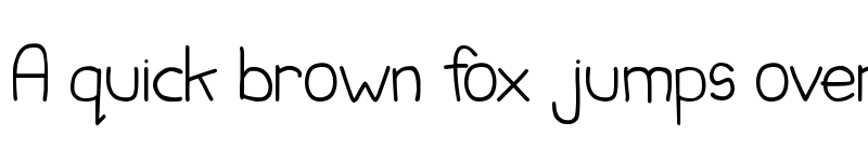 Preview of Child's Hand Regular font