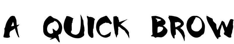 Preview of Chinela Brush Regular font