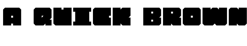 Preview of Chipblocked Bold font