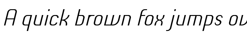 Preview of Chiq Reduced Light Italic font