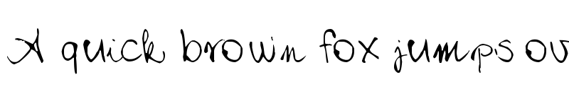 Preview of Chloe's handwriting Regular font