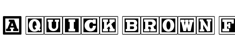 Preview of ChockABlockNF Regular font