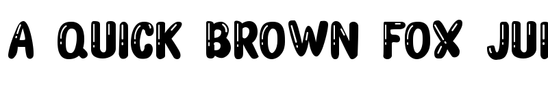 Preview of Choco Bubble Ballon Style font