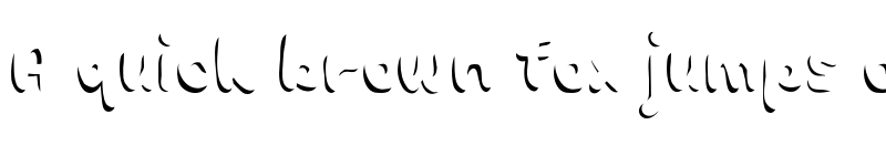 Preview of Choko Shadow Regular font