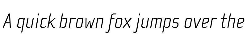 Preview of Cholla Sans OT Thin Italic font