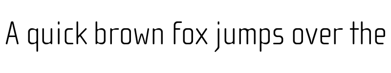 Preview of Cholla Sans OT Thin font