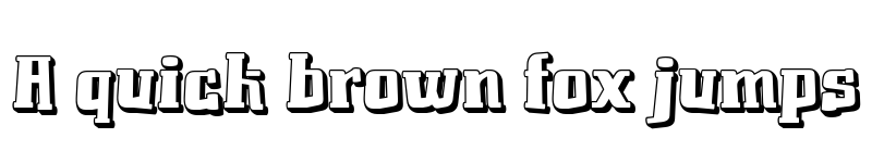 Preview of Chomixi 3D Regular font