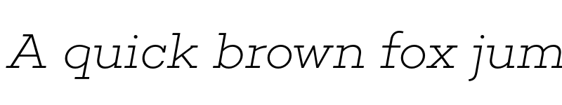 Preview of Choplin ExtraLight Italic font