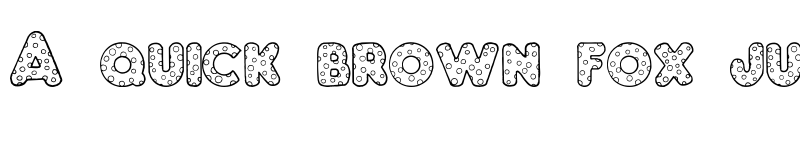 Preview of Chubby Dotty Regular font