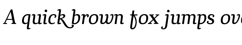 Preview of Chucaratext Italic font