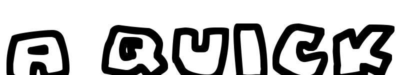 Preview of Chunky Boulder Outlines Regular font