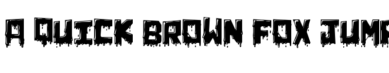 Preview of Chunq Dipped Regular font