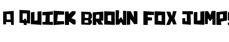 Preview of Chunq Regular font