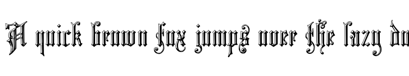 Preview of Church Text 'Shaded' Regular font