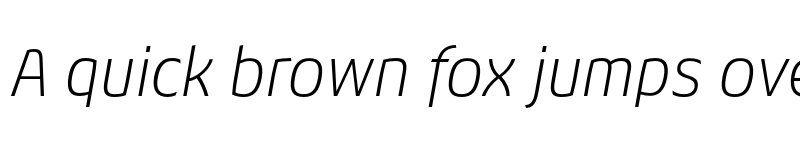 Preview of Chypre Ext Thin Italic font
