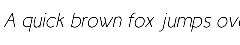 Preview of Cicle Fina Italic font