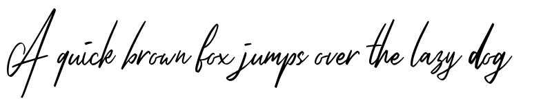 Preview of Cilladia Signature DEMO Regular font