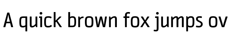 Preview of Cinecav X UI Regular font
