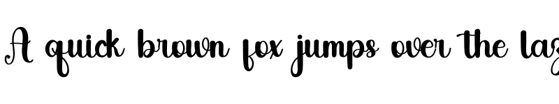 Preview of Cinematic Regular font