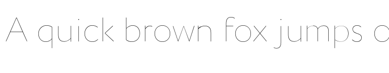 Preview of Circe Rounded Thin font