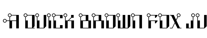 Preview of Circuit Bored NF Regular font