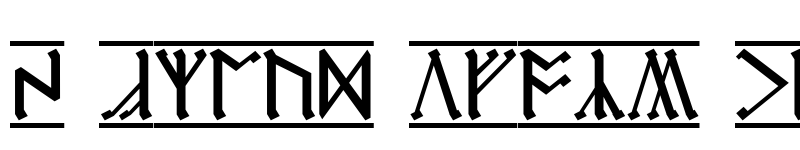 Preview of Cirth Erebor-1 Regular font