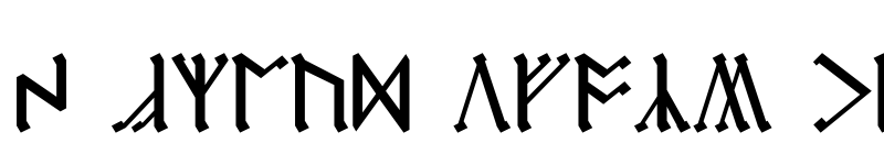 Preview of Cirth Erebor Regular font