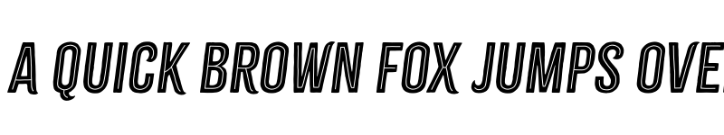 Preview of Citrus Gothic Inline Italic font