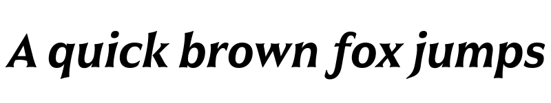Preview of Civane Cond Demi Italic font